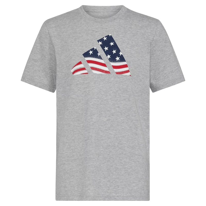 adidas Boys' USA Flag Logo Short Sleeve T-shirt