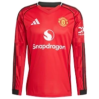 adidas Bruno Fernandes Manchester United Home 2025 26 Replica Player Long Sleeve Jersey