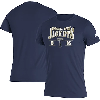 adidas Georgia Tech Yellow Jackets Along The Shadow Tri-Blend T-Shirt