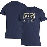 adidas Georgia Tech Yellow Jackets Along The Shadow Tri-Blend T-Shirt