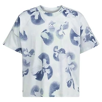 adidas Girls' All Over Print Loose Heather Box Short Sleeve Shirt