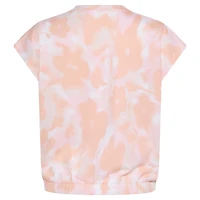 adidas Girls' AOP Elastic Waist T-shirt