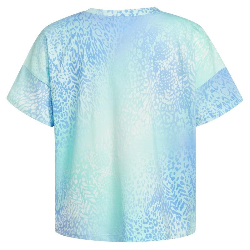 adidas Girls' AOP Loose Box Short Sleeve T-shirt