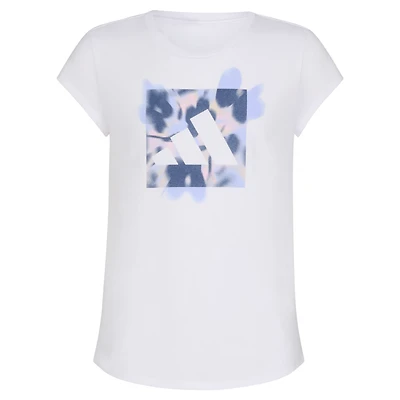 adidas Girls' Cap Sleeve Graphic T-shirt