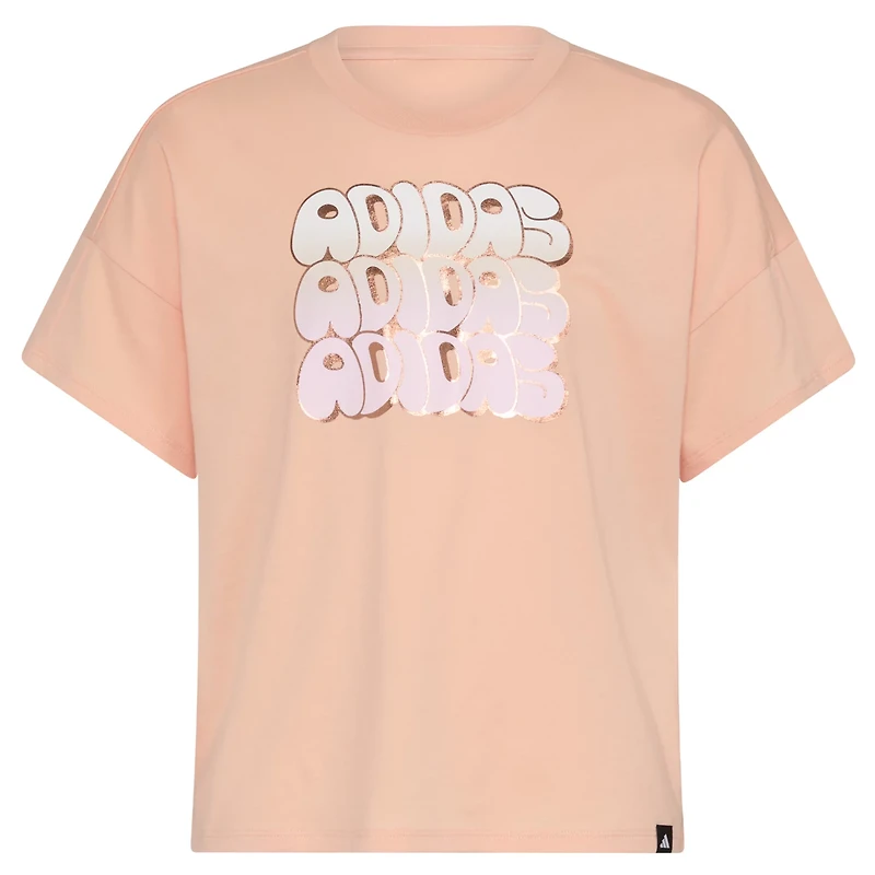 adidas Girls' Drop Shoulder Graphic T-shirt