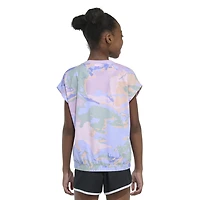 adidas Girls’ Elastic Waist Allover Graphic T-shirt