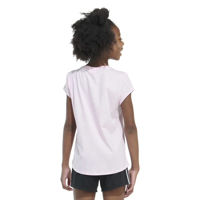 adidas Girls' Essential 3-Bar Flora Graphic T-shirt