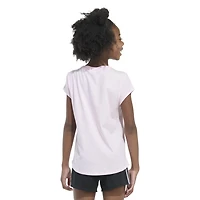 adidas Girls' Essential 3-Bar Flora Graphic T-shirt