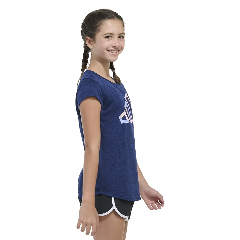 adidas Girls' Essential Polyester Short Sleeve Shirt