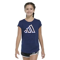 adidas Girls' Essential Polyester Short Sleeve Shirt