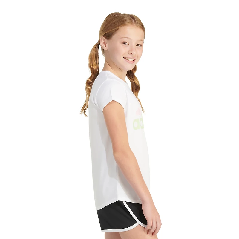 adidas Girls' Essential Polyester Short Sleeve Shirt