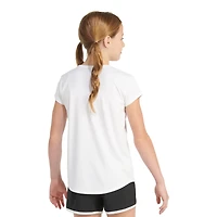 adidas Girls' Essential Polyester Short Sleeve Shirt