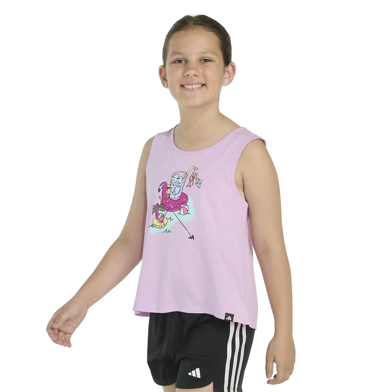 adidas Girls' Flamingo Swing Tank Top