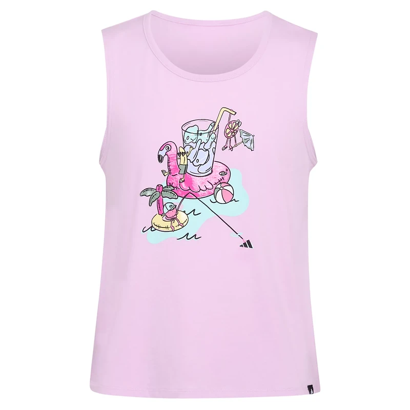 adidas Girls' Flamingo Swing Tank Top