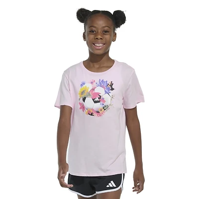 Adidas Girls’ Floral Soccer Regular Fit Graphic T-shirt