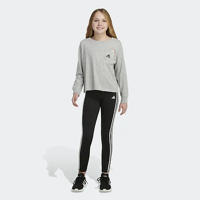 adidas Girls' Graphic Pocket Long Sleeve T-shirt
