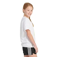 adidas Girls' Loose Tie Front S24 Short Sleeve Shirt