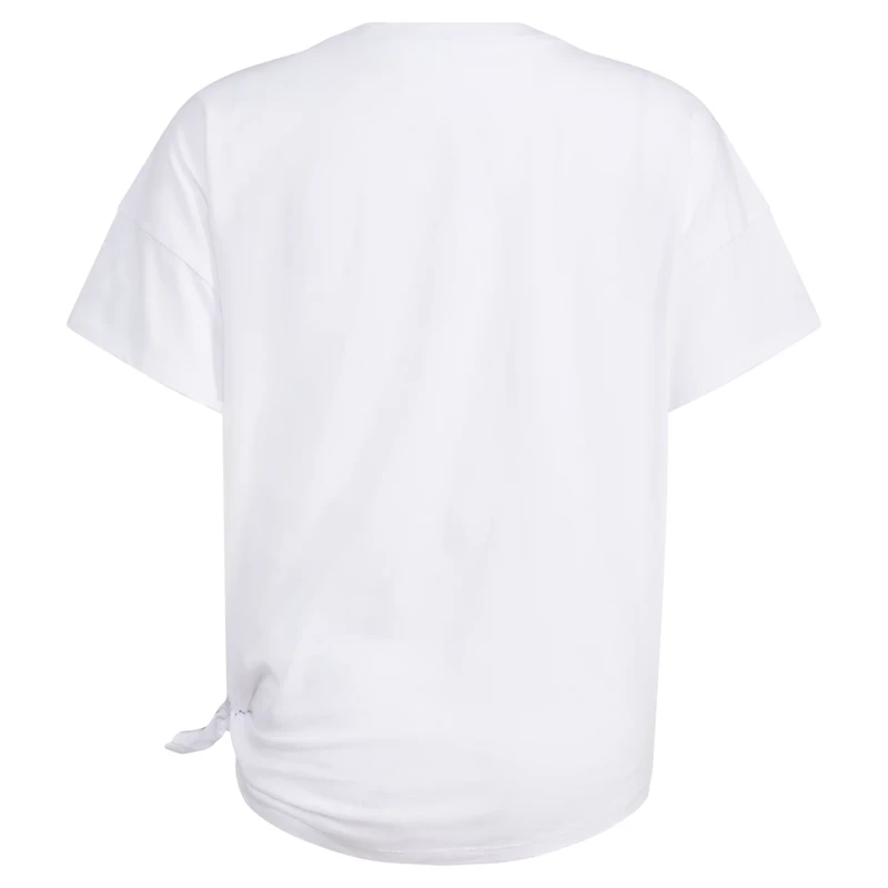 adidas Girls' Loose Tie Front S24 Short Sleeve Shirt