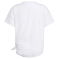 adidas Girls' Loose Tie Front S24 Short Sleeve Shirt