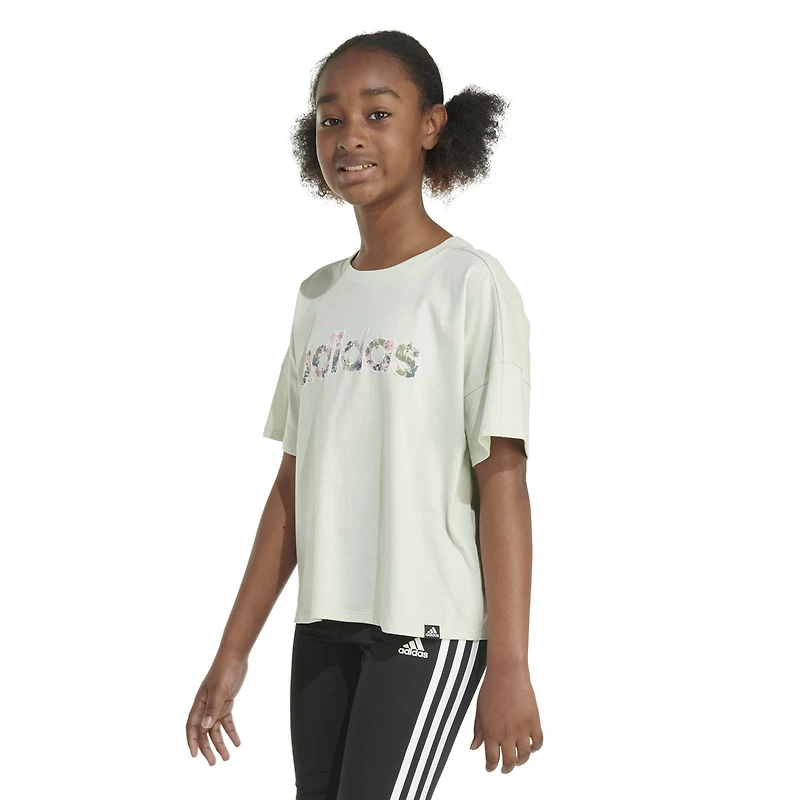 adidas Girls' Printed Loose Box T-shirt