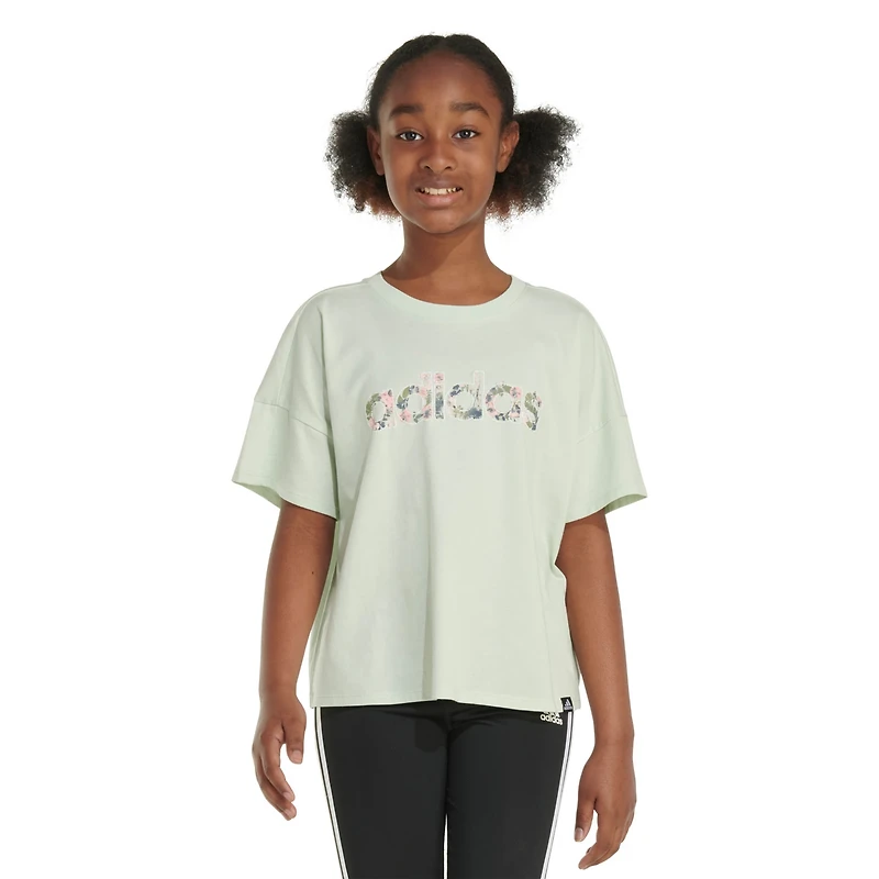 adidas Girls' Printed Loose Box T-shirt