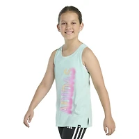 adidas Girls' Racerback Graphic Tank Top