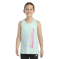 adidas Girls' Racerback Graphic Tank Top