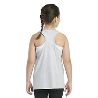 adidas Girls' Racerback Heather Graphic Tank Top