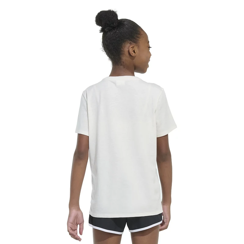 adidas Girls' Regular Fit Butterfly Heather T-shirt