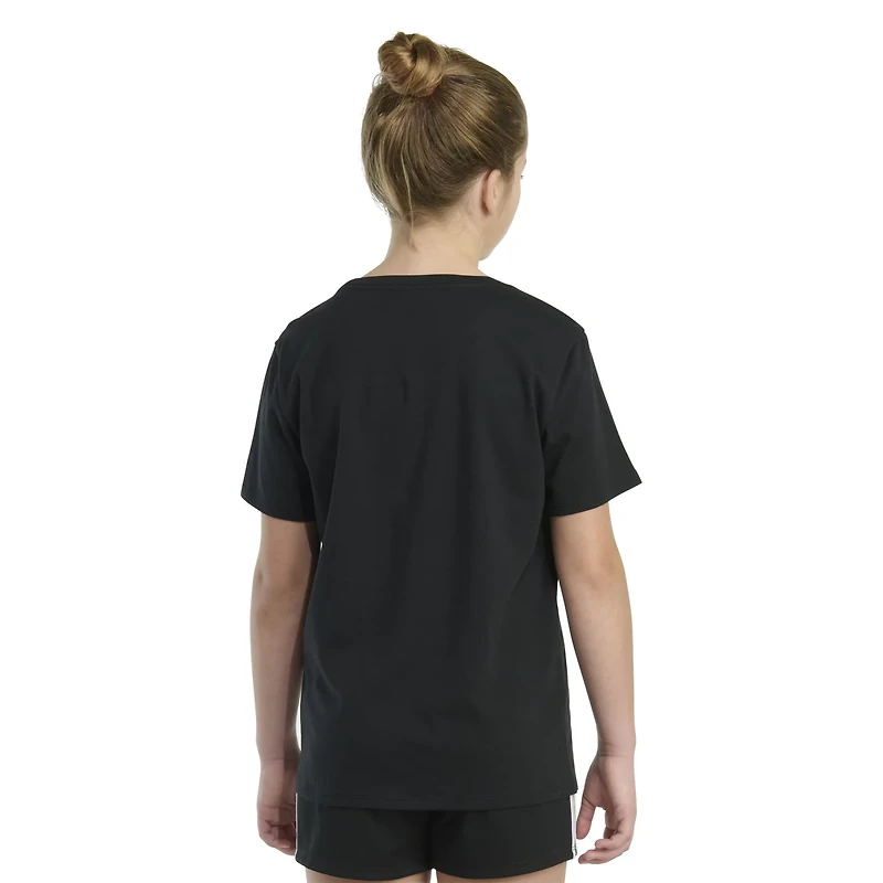 adidas Girls' Regular Fit Heart Bubbles Graphic T-shirt