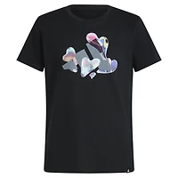 adidas Girls' Regular Fit Heart Bubbles Graphic T-shirt