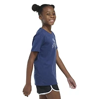 adidas Girls' Regular Fit Heather Graphic T-shirt