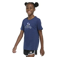 adidas Girls' Regular Fit Heather Graphic T-shirt