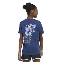 adidas Girls' Regular Fit Heather Graphic T-shirt