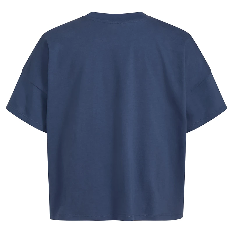 adidas Girls' Short Sleeve Loose Box Tee