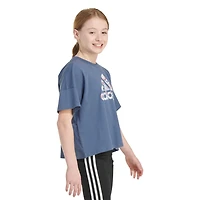 adidas Girls' Short Sleeve Loose Box Tee