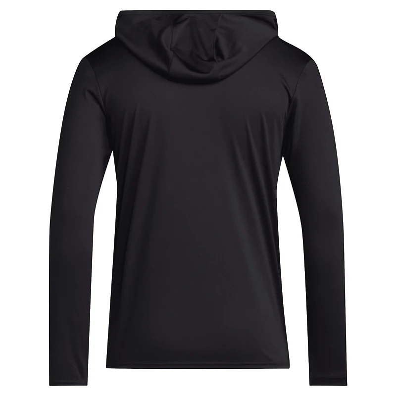 adidas Grambling Tigers 2024 Sideline Hooded Long Sleeve T-Shirt