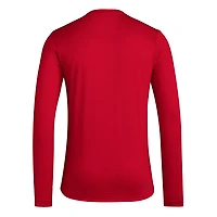 adidas Indiana Hoosiers Locker On-Court the Fade AEROREADY Long Sleeve T-Shirt