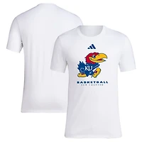 adidas Kansas Jayhawks 2023 On Court Bench Fresh T-Shirt