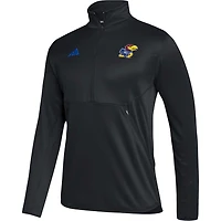 adidas Kansas Jayhawks 2023 Sideline AEROREADY Half-Zip Top