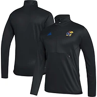 adidas Kansas Jayhawks 2023 Sideline AEROREADY Half-Zip Top