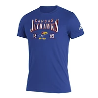 adidas Kansas Jayhawks Along The Shadow Tri-Blend T-Shirt