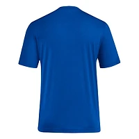 adidas Kansas Jayhawks Locker Swish Tri-Blend T-Shirt