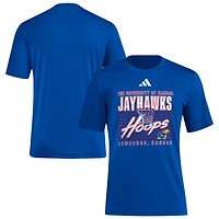 adidas Kansas Jayhawks Locker Swish Tri-Blend T-Shirt