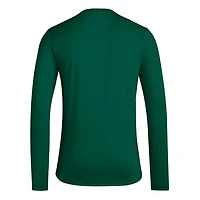 adidas Miami Hurricanes Locker On-Court the Fade Long Sleeve T-Shirt