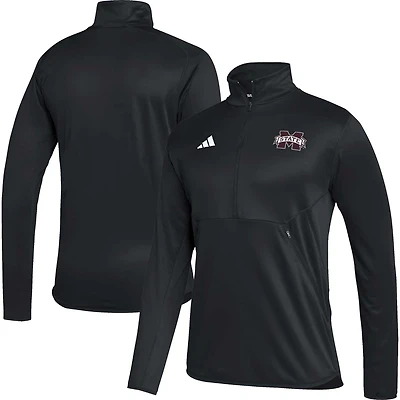 adidas Mississippi State Bulldogs 2023 Sideline AEROREADY Half-Zip Top