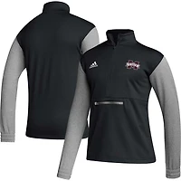 adidas Mississippi State Bulldogs Sideline AEROREADY Half-Zip Top