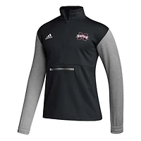 adidas Mississippi State Bulldogs Sideline AEROREADY Half-Zip Top