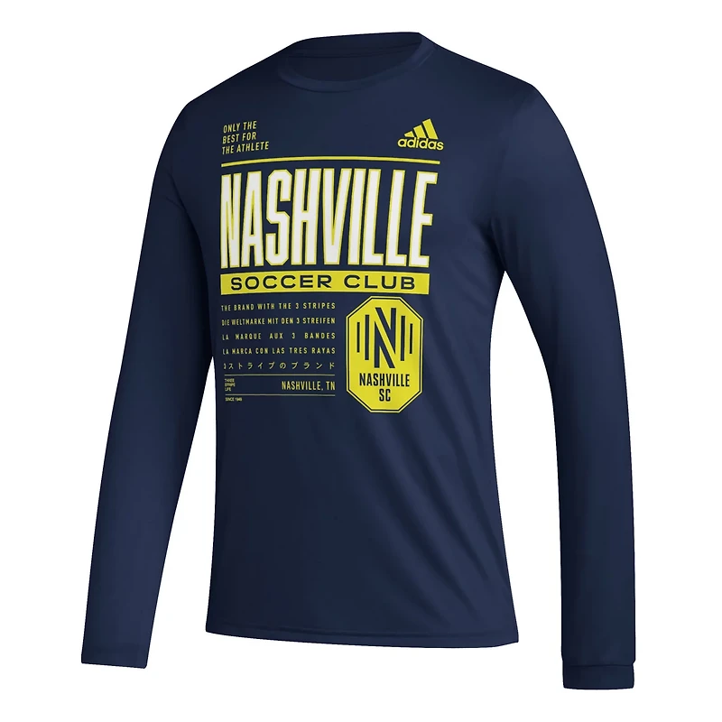 adidas Nashville SC Club DNA Long Sleeve AEROREADY T-Shirt