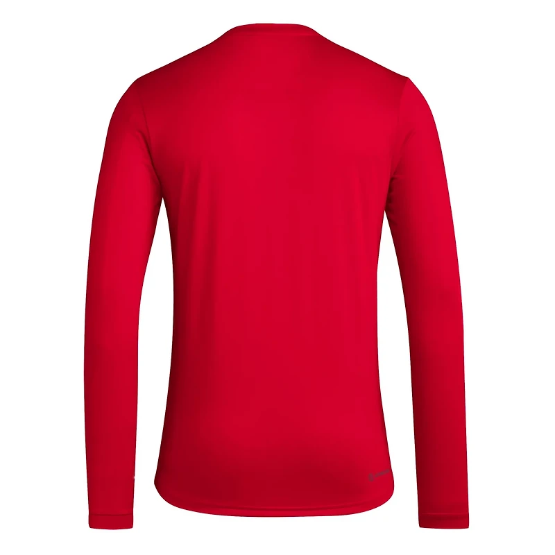 adidas NC State Wolfpack Locker On-Court the Fade AEROREADY Long Sleeve T-Shirt